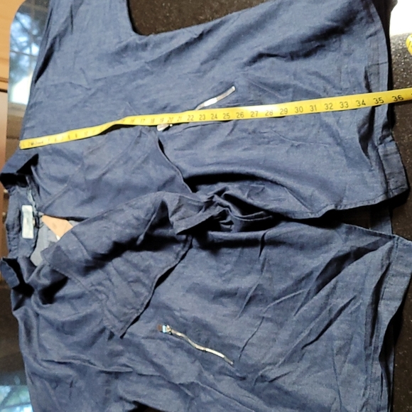 Chambray Draped Wrap - Picture 10 of 11